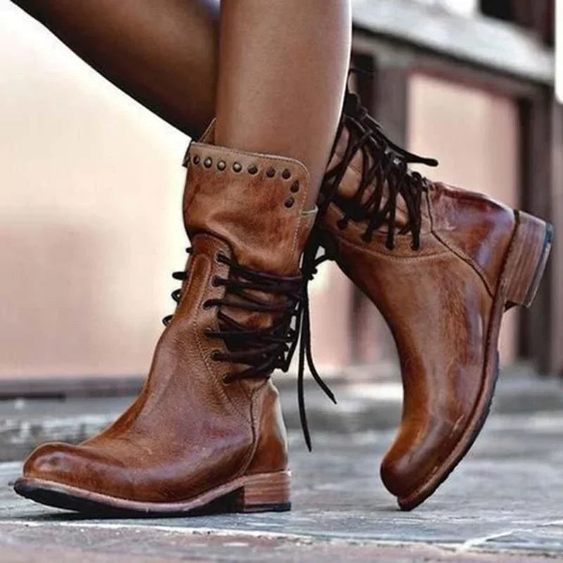 DIANA | FASHION WINTER LOW-HEEL BOOTS Bennet & Stone London