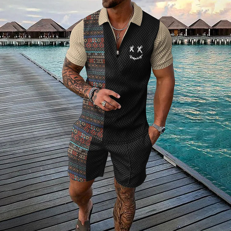 EMIL | TIME TRAVELER POLO SHIRT & SHORTS SET Bennet & Stone London