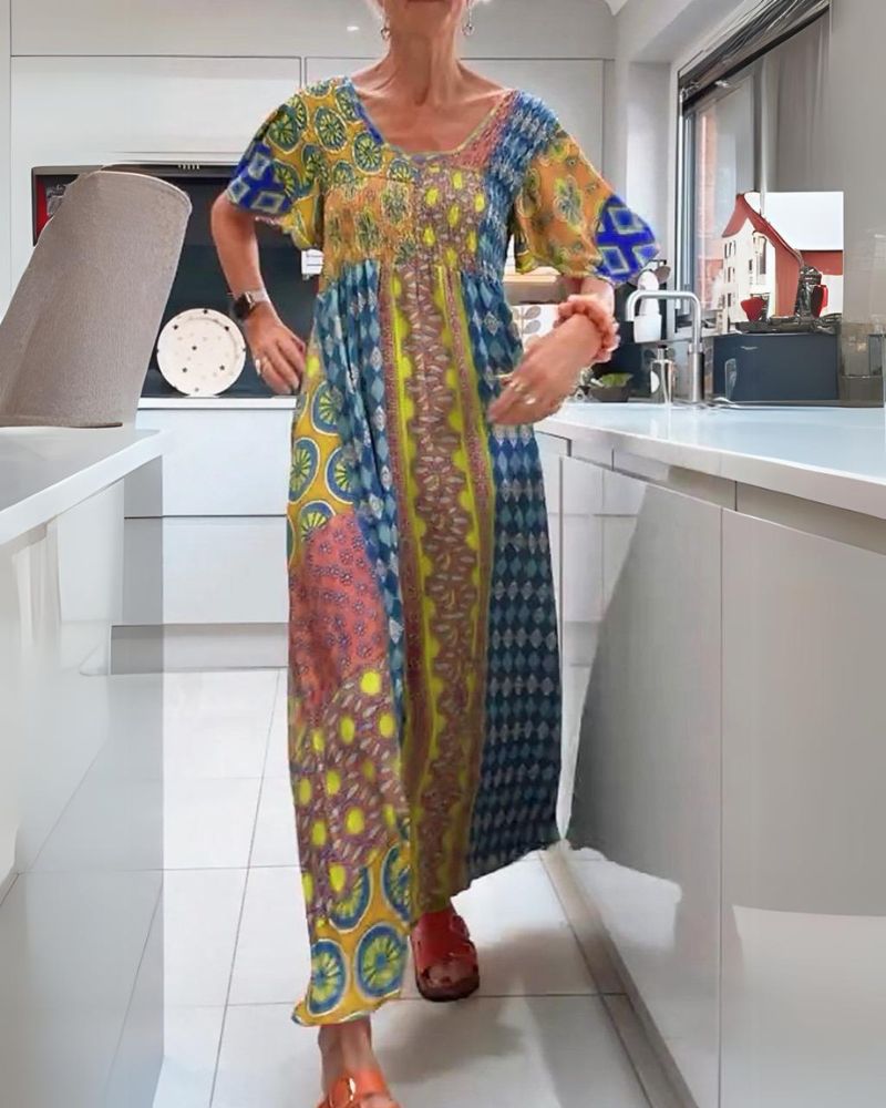 CORINNE | COLOURFUL BOHEMIAN DRESS Bennet & Stone London
