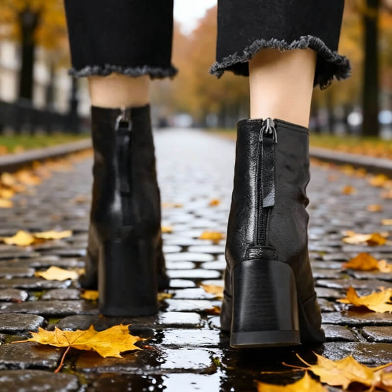 VIVIEN | ELEGANT HEELED ANKLE BOOTS Bennet & Stone London