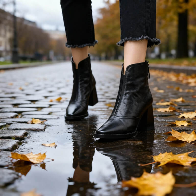 VIVIEN | ELEGANT HEELED ANKLE BOOTS Bennet & Stone London