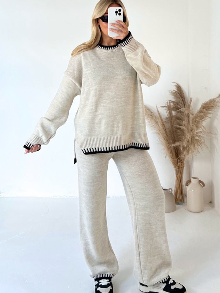 LILY | COZY CONTRAST KNIT CO-ORD Bennet & Stone London