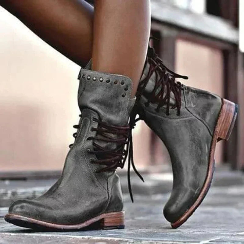 DIANA | FASHION WINTER LOW-HEEL BOOTS Bennet & Stone London