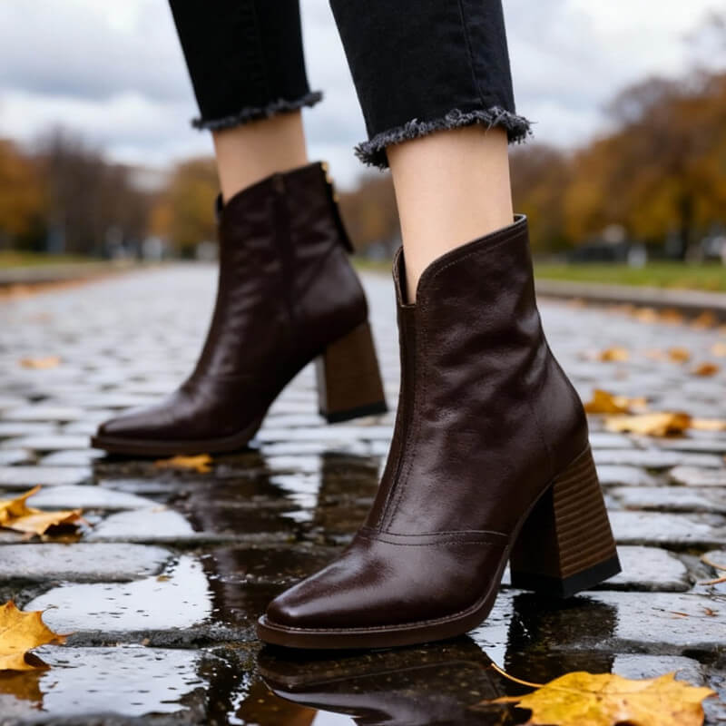 VIVIEN | ELEGANT HEELED ANKLE BOOTS Bennet & Stone London