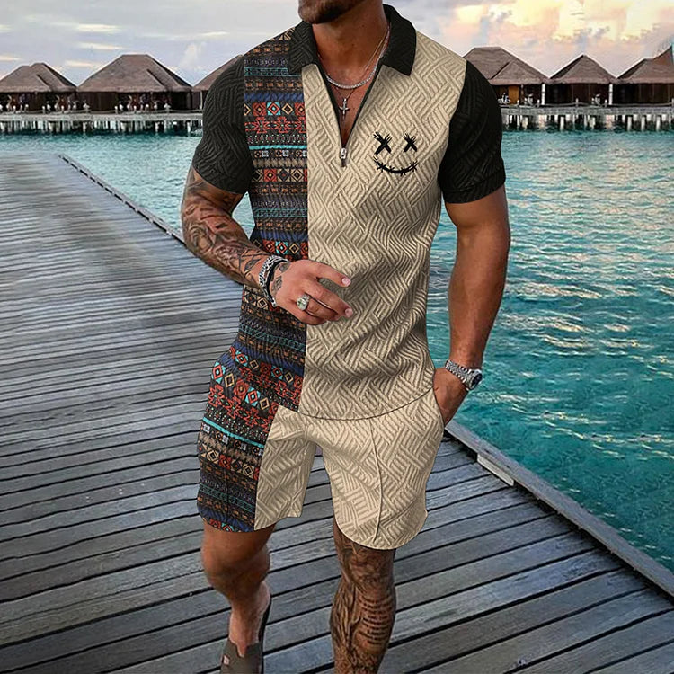 EMIL | TIME TRAVELER POLO SHIRT & SHORTS SET Bennet & Stone London