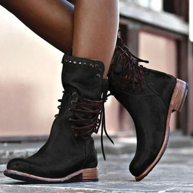DIANA | FASHION WINTER LOW-HEEL BOOTS Bennet & Stone London