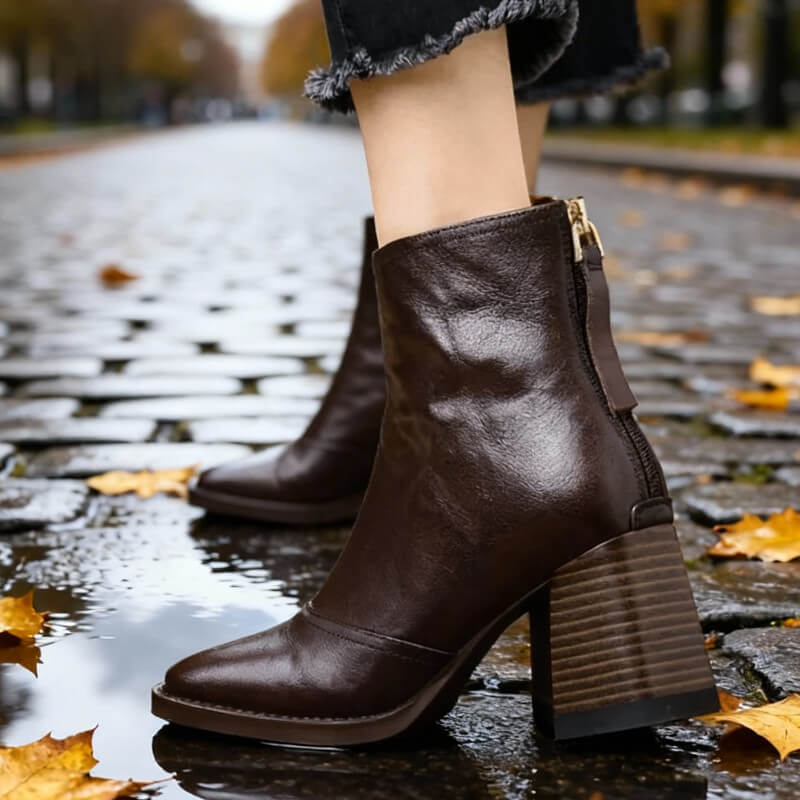 VIVIEN | ELEGANT HEELED ANKLE BOOTS Bennet & Stone London
