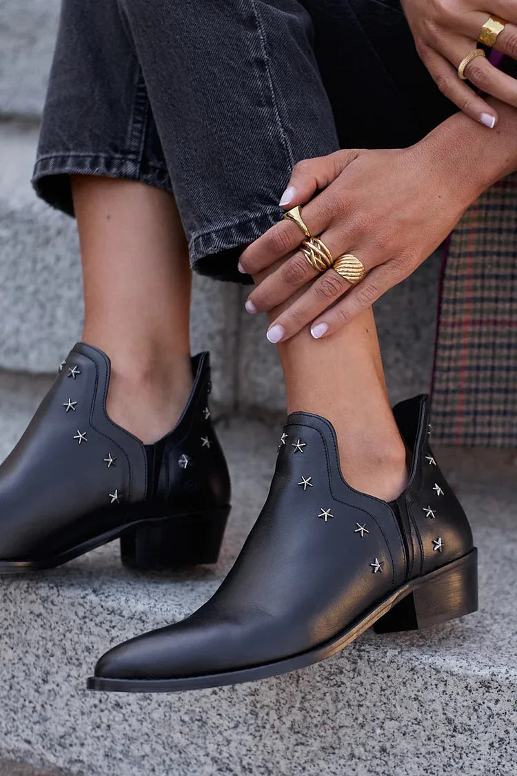  SADIE | STAR-STUDDED POINTED BOOTS Bennet & Stone London