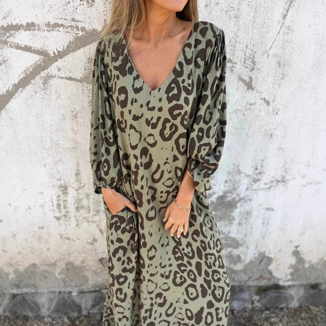 DENISE | DRESS WITH LEOPARD PRINT Bennet & Stone London