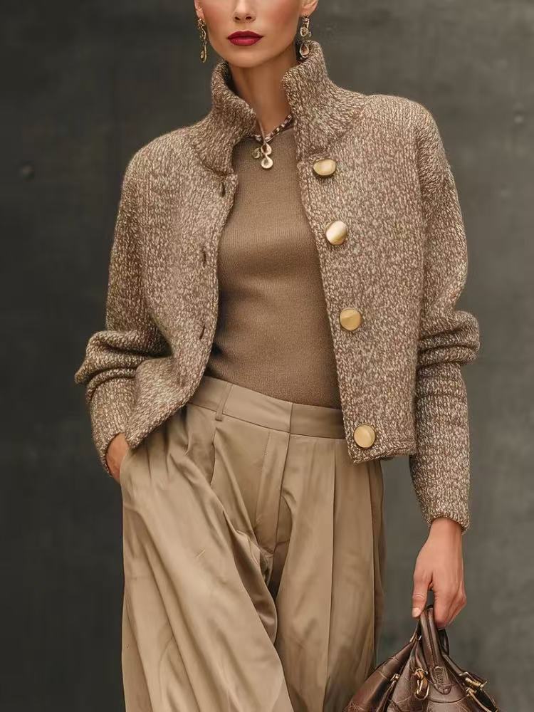 TABITHA | BUTTON-FRONT KNIT CARDIGAN Bennet & Stone London