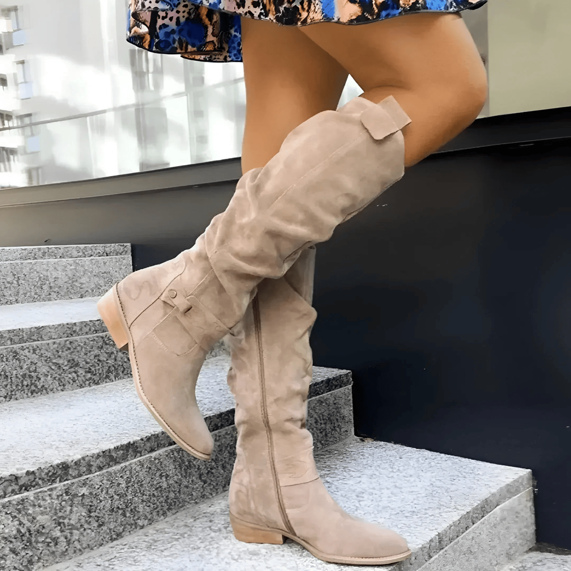 DAISY | ELEGANT SUEDE KNEE BOOTS Bennet & Stone London