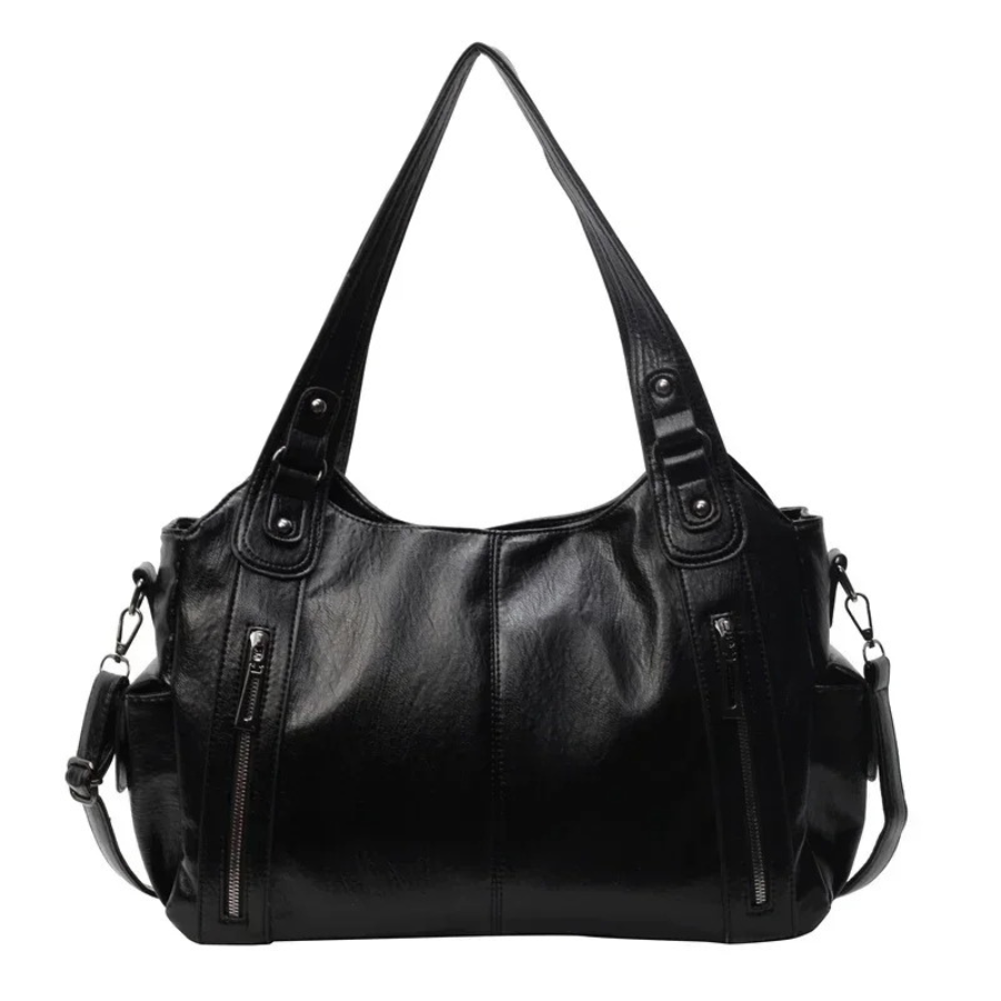 UMA - DUAL ZIPPER LARGE CAPACITY SHOULDER BAG Bennet & Stone London