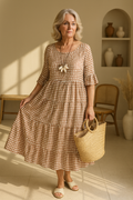 IRIS | SABLE SHORT-SLEEVE MIDI DRESS Bennet & Stone London