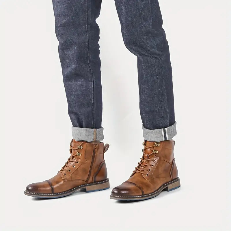 HARVEY | STYLISH COMBAT BOOTS Bennet & Stone London