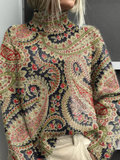 FRANCES | VINTAGE FLORAL TURTLENECK SWEATER Bennet & Stone London