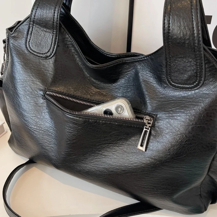 UMA - DUAL ZIPPER LARGE CAPACITY SHOULDER BAG Bennet & Stone London