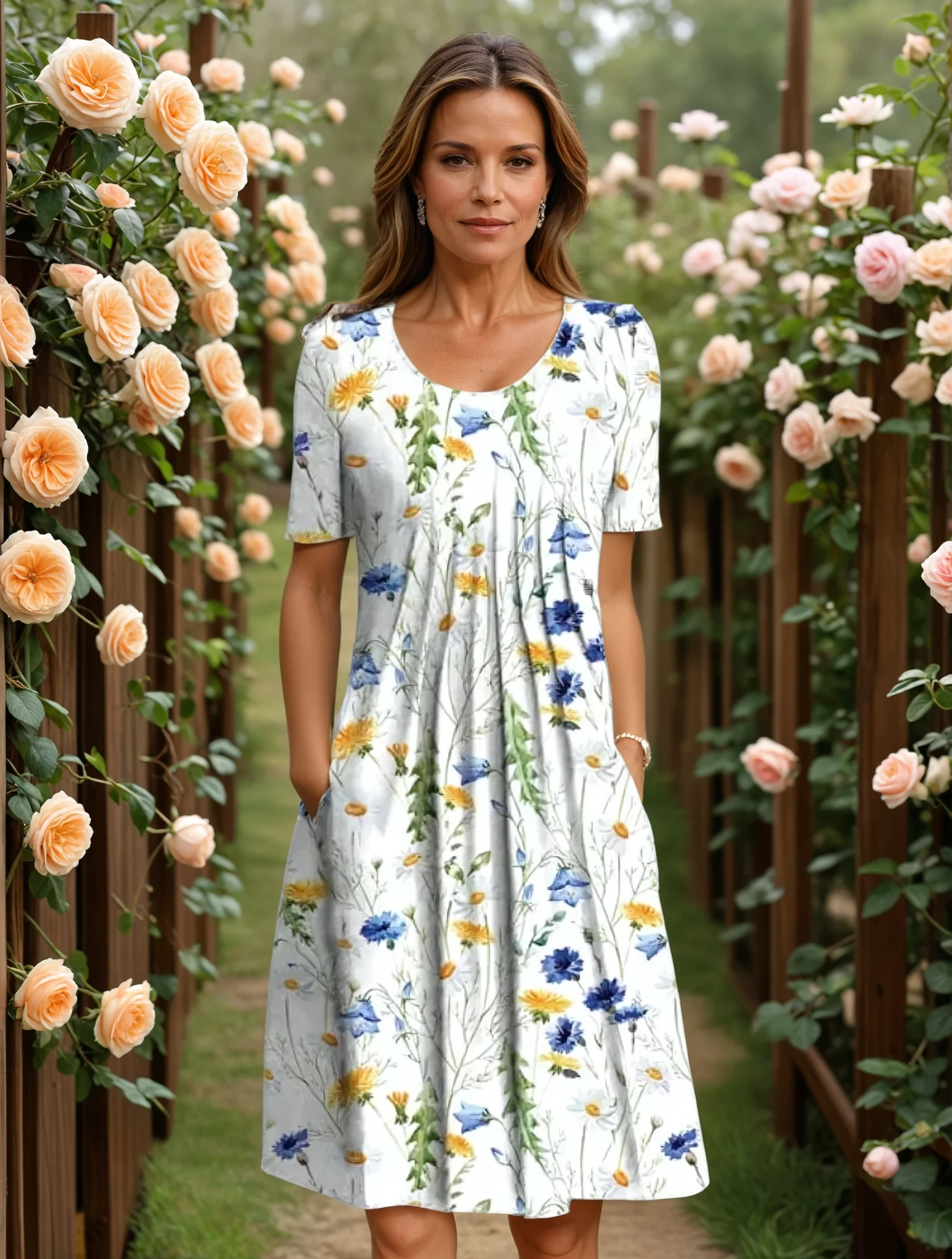 MARIANNE | ELEGANT DRESS WITH TUMMY COVERAGE Bennet & Stone London