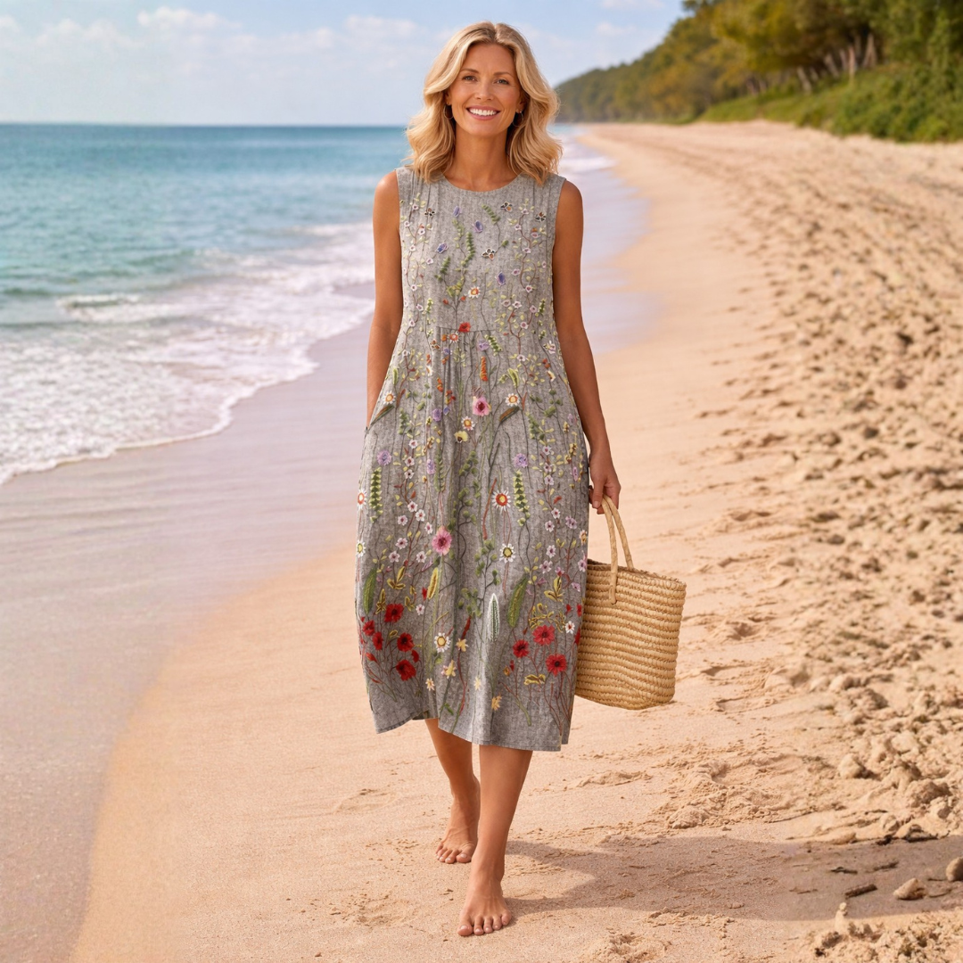 CARA | WILDFLOWER MIDI DRESS Bennet & Stone London