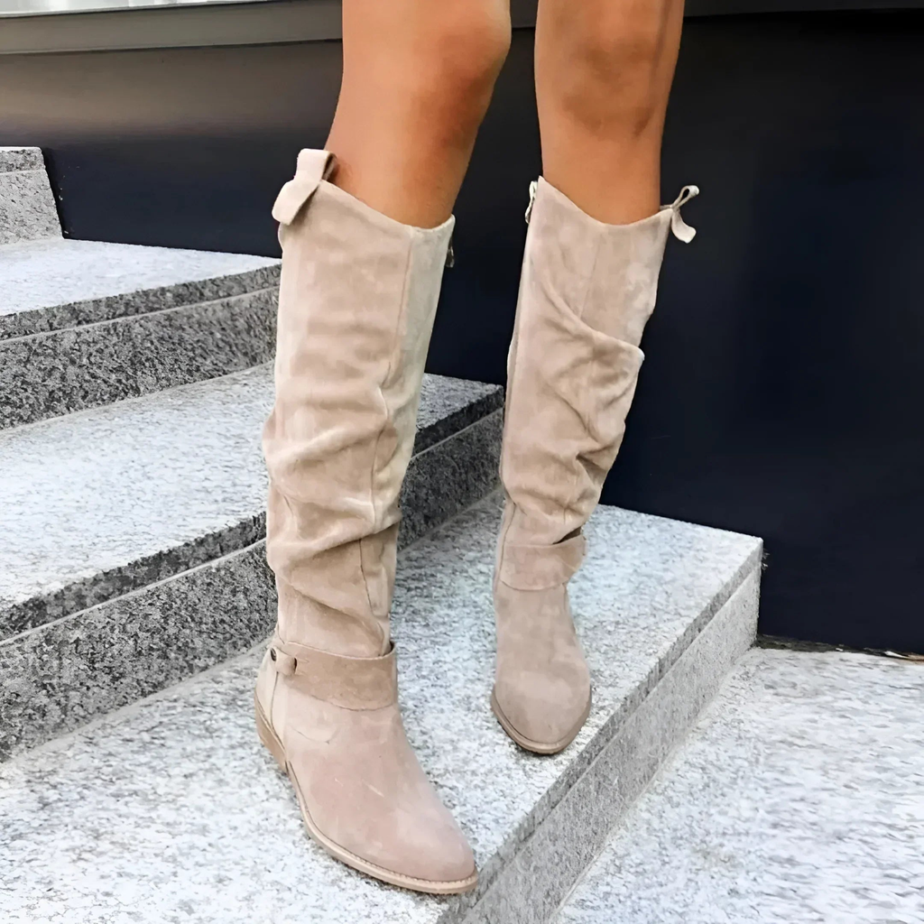 DAISY | ELEGANT SUEDE KNEE BOOTS Bennet & Stone London