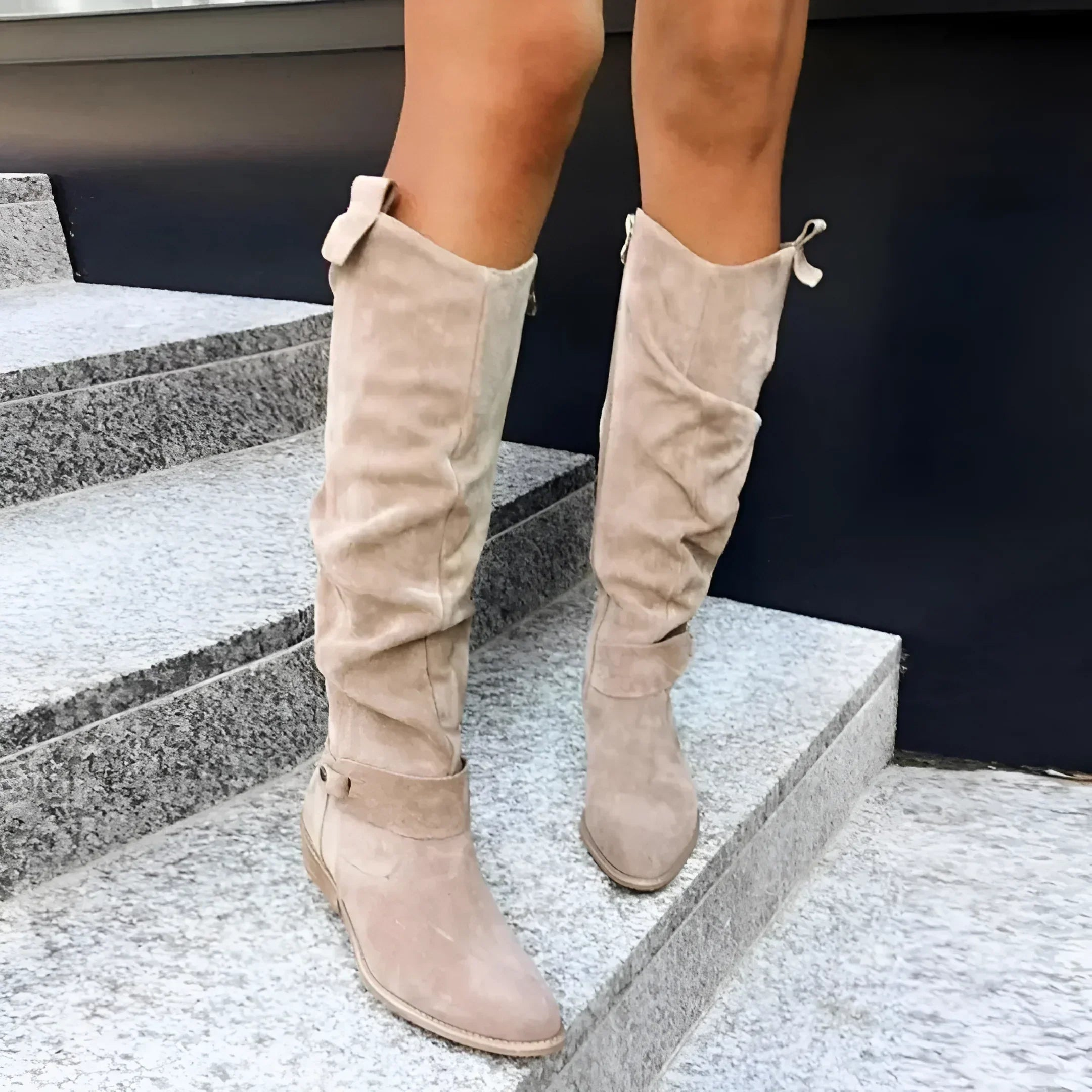 DAISY | ELEGANT SUEDE KNEE BOOTS Bennet & Stone London