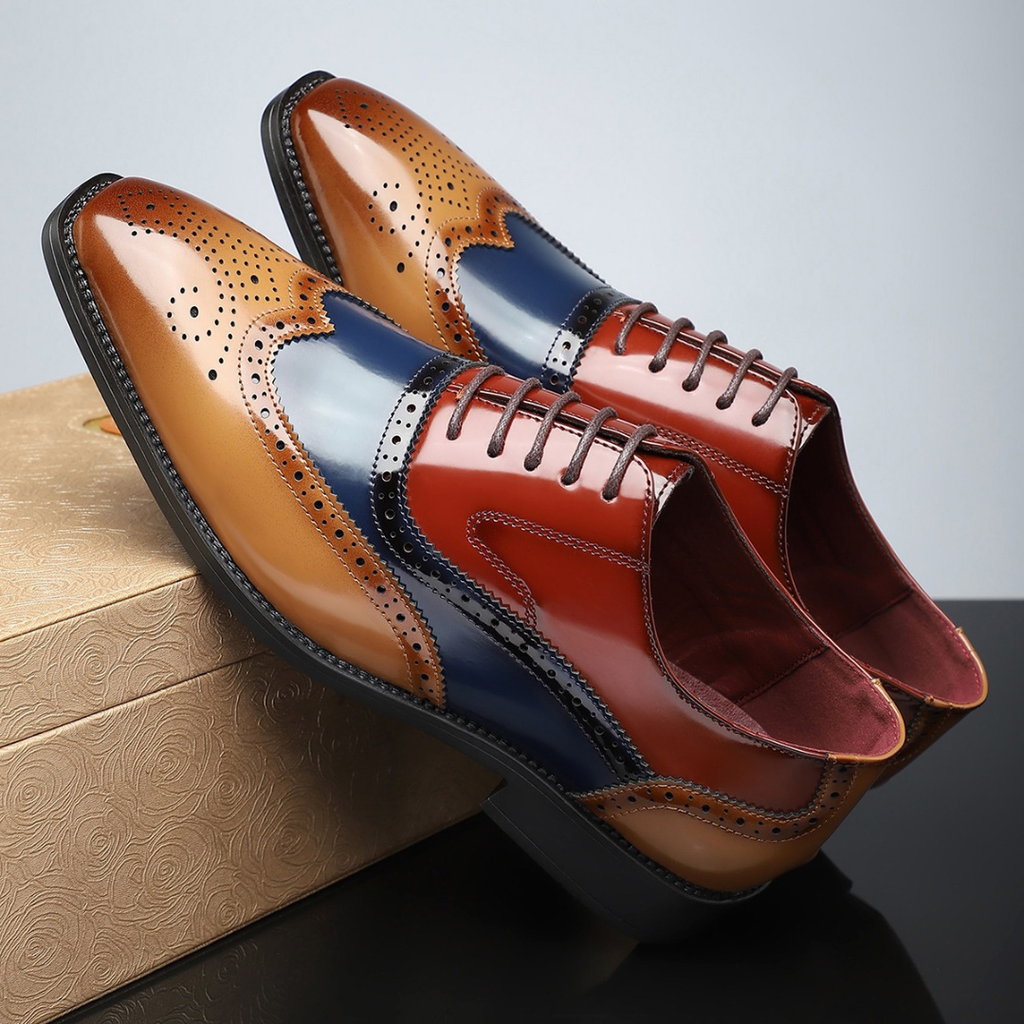 EDMUND | COLOURBLOCK ORTHOPAEDIC BROGUES Bennet & Stone London