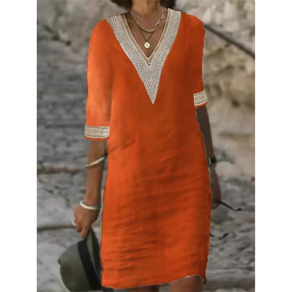EVELYN | BREATHABLE EMBROIDERED DRESS Bennet & Stone London