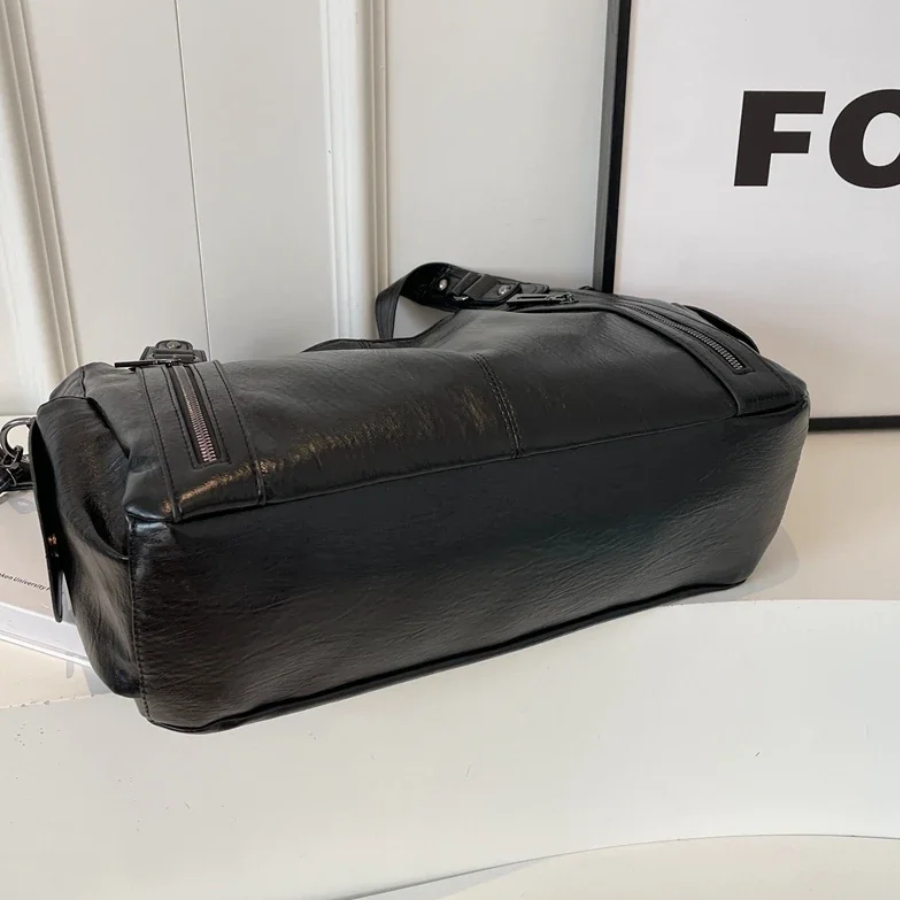 UMA - DUAL ZIPPER LARGE CAPACITY SHOULDER BAG Bennet & Stone London