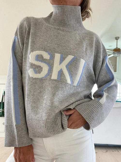 AMANDA | RETRO TURTLENECK SKI SWEATER Bennet & Stone London
