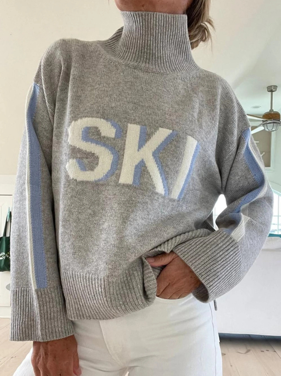 AMANDA | RETRO TURTLENECK SKI SWEATER Bennet & Stone London