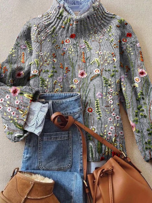 ABIGAIL | CLASSIC VINTAGE FLORAL SWEATER Bennet & Stone London