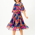 BARBARA | COMFORTABLE PLUS SIZE CHIFFON DRESS Bennet & Stone London