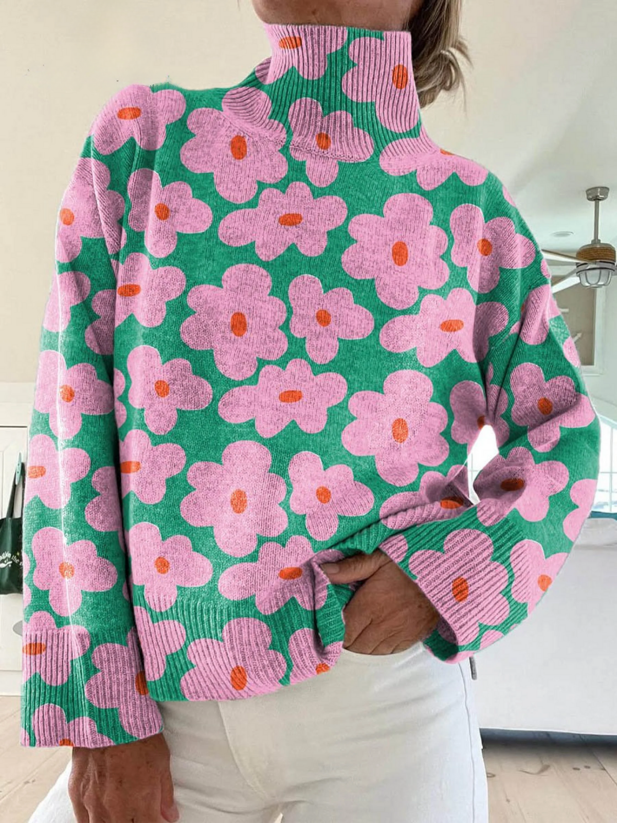 ASPEN | FLORAL KNIT SWEATER Bennet & Stone London