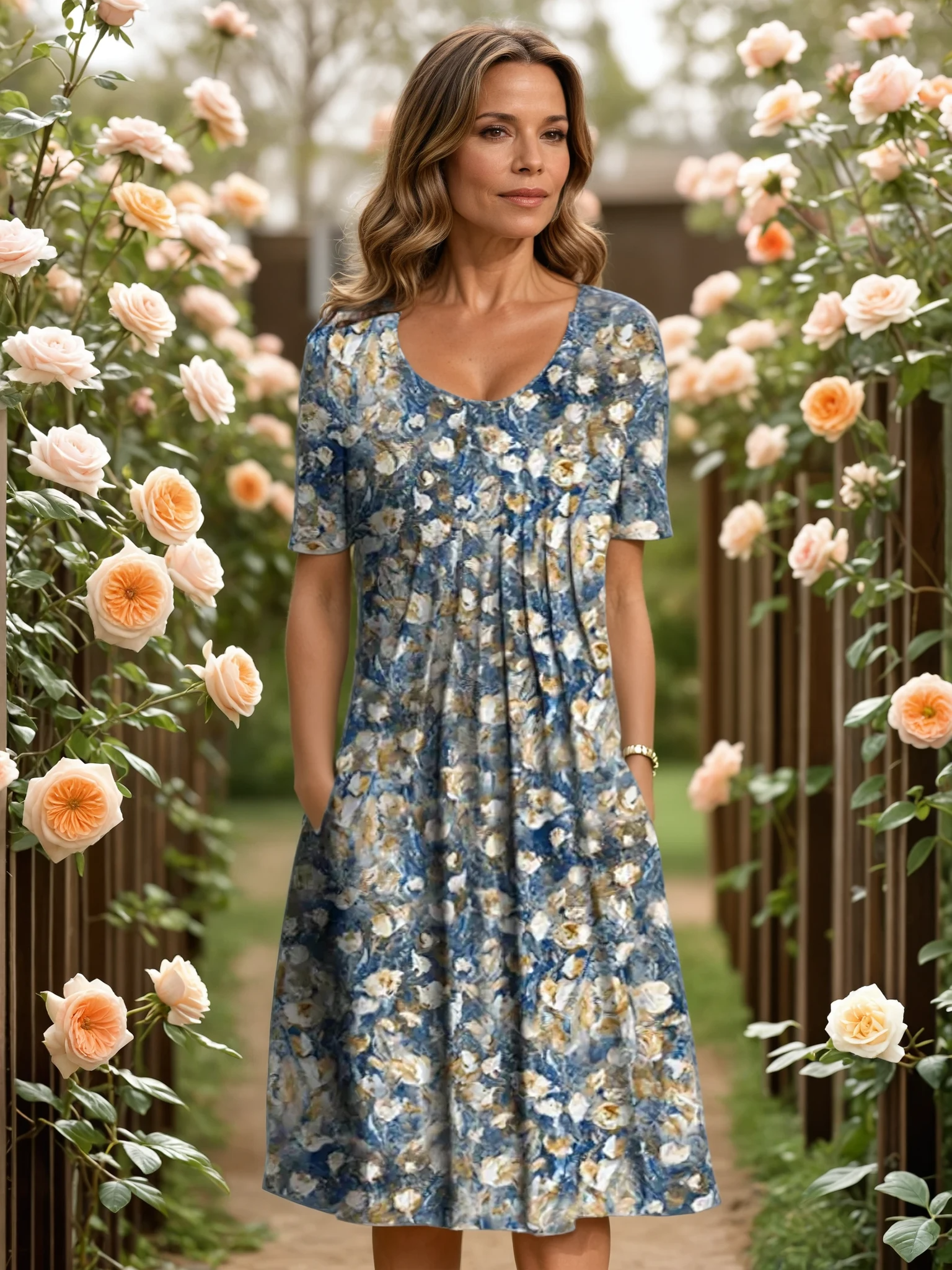 MARIANNE | ELEGANT DRESS WITH TUMMY COVERAGE Bennet & Stone London
