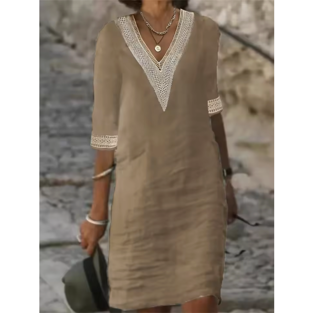 EVELYN | BREATHABLE EMBROIDERED DRESS Bennet & Stone London