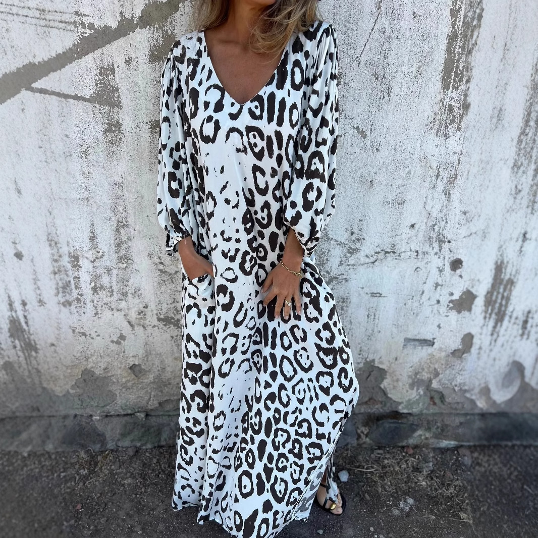 DENISE | DRESS WITH LEOPARD PRINT Bennet & Stone London