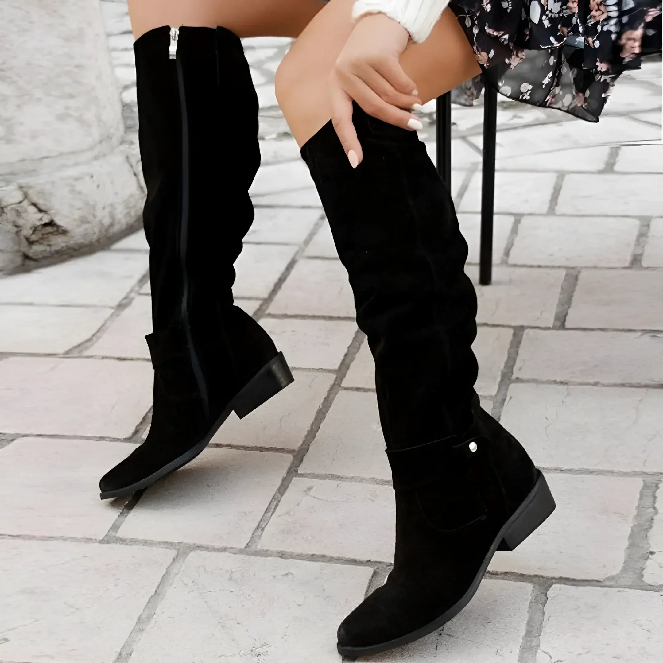 DAISY | ELEGANT SUEDE KNEE BOOTS Bennet & Stone London