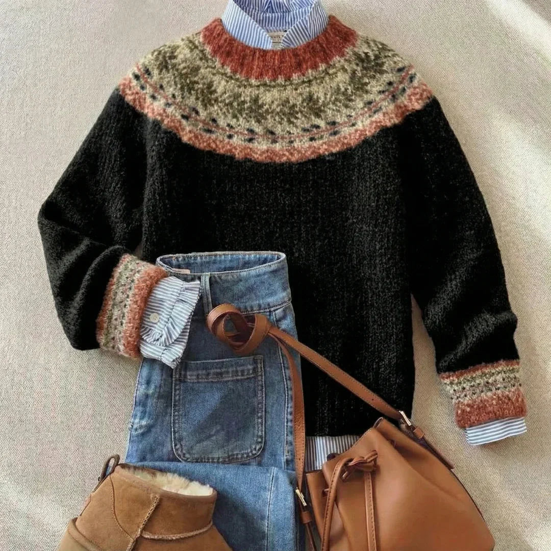 ELVARA | CHIC VINTAGE KNIT SWEATER Bennet & Stone London