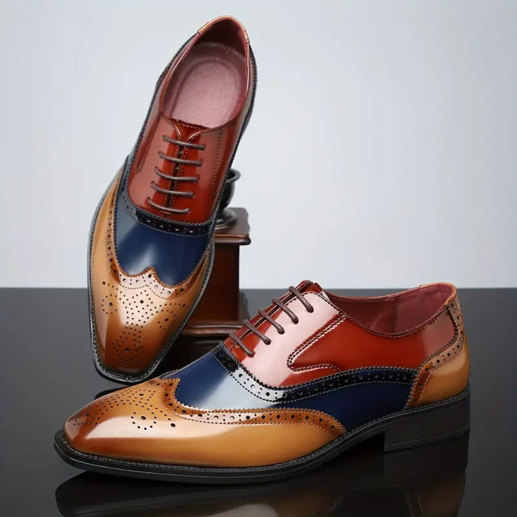 EDMUND | COLOURBLOCK ORTHOPAEDIC BROGUES Bennet & Stone London