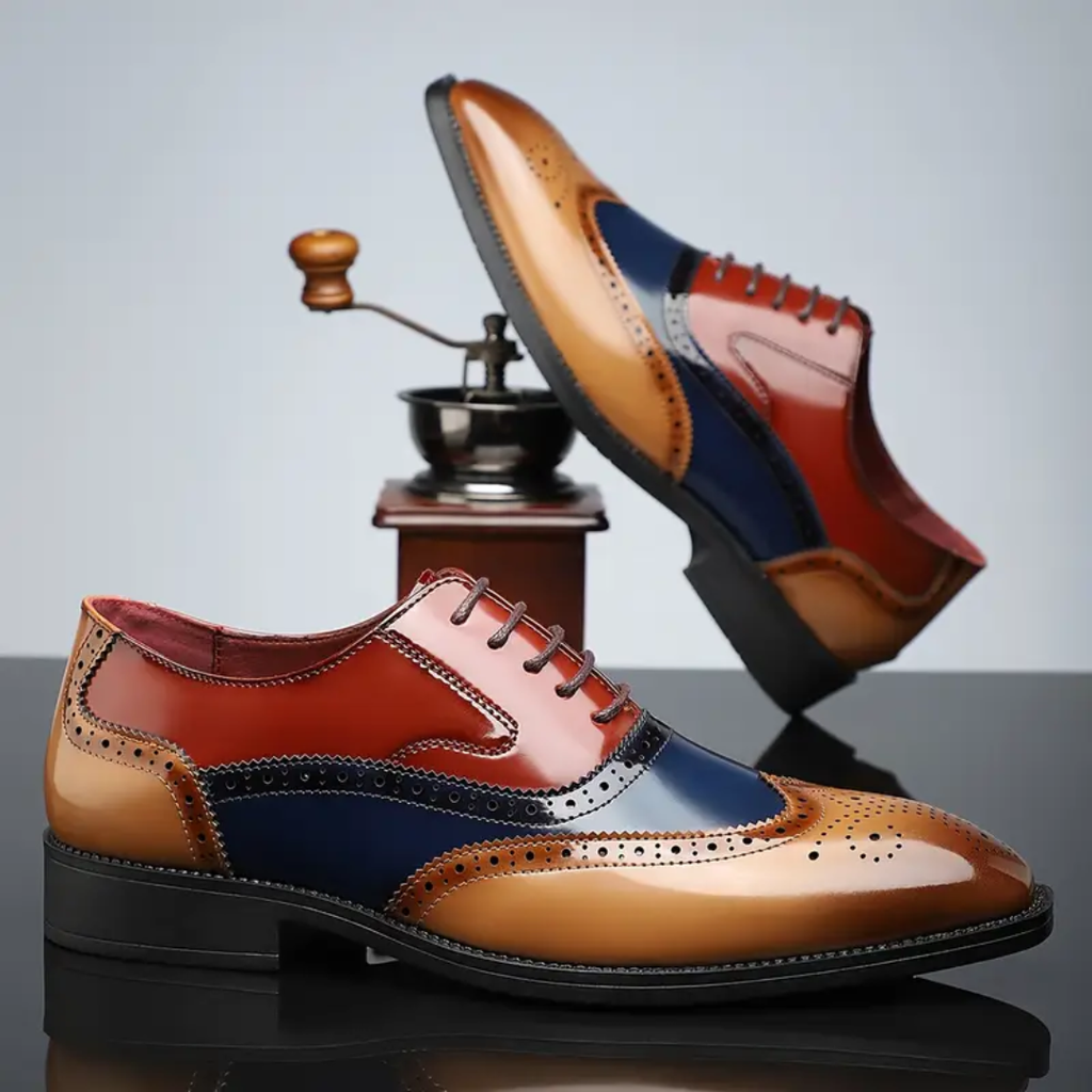EDMUND | COLOURBLOCK ORTHOPAEDIC BROGUES Bennet & Stone London