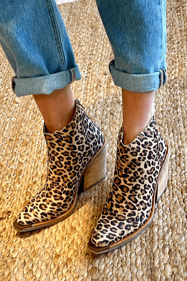  TARA | LEOPARD BLOCK HEEL BOOTS Bennet & Stone London