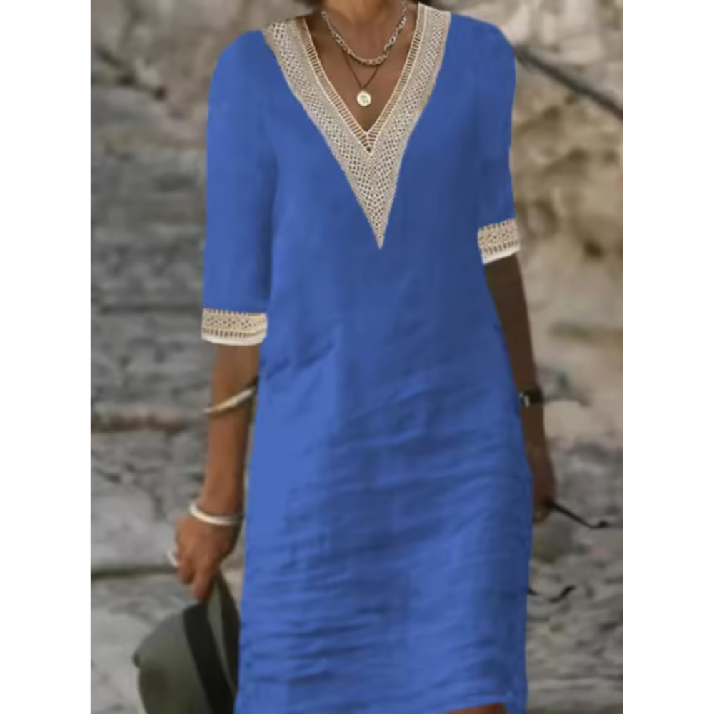 EVELYN | BREATHABLE EMBROIDERED DRESS Bennet & Stone London