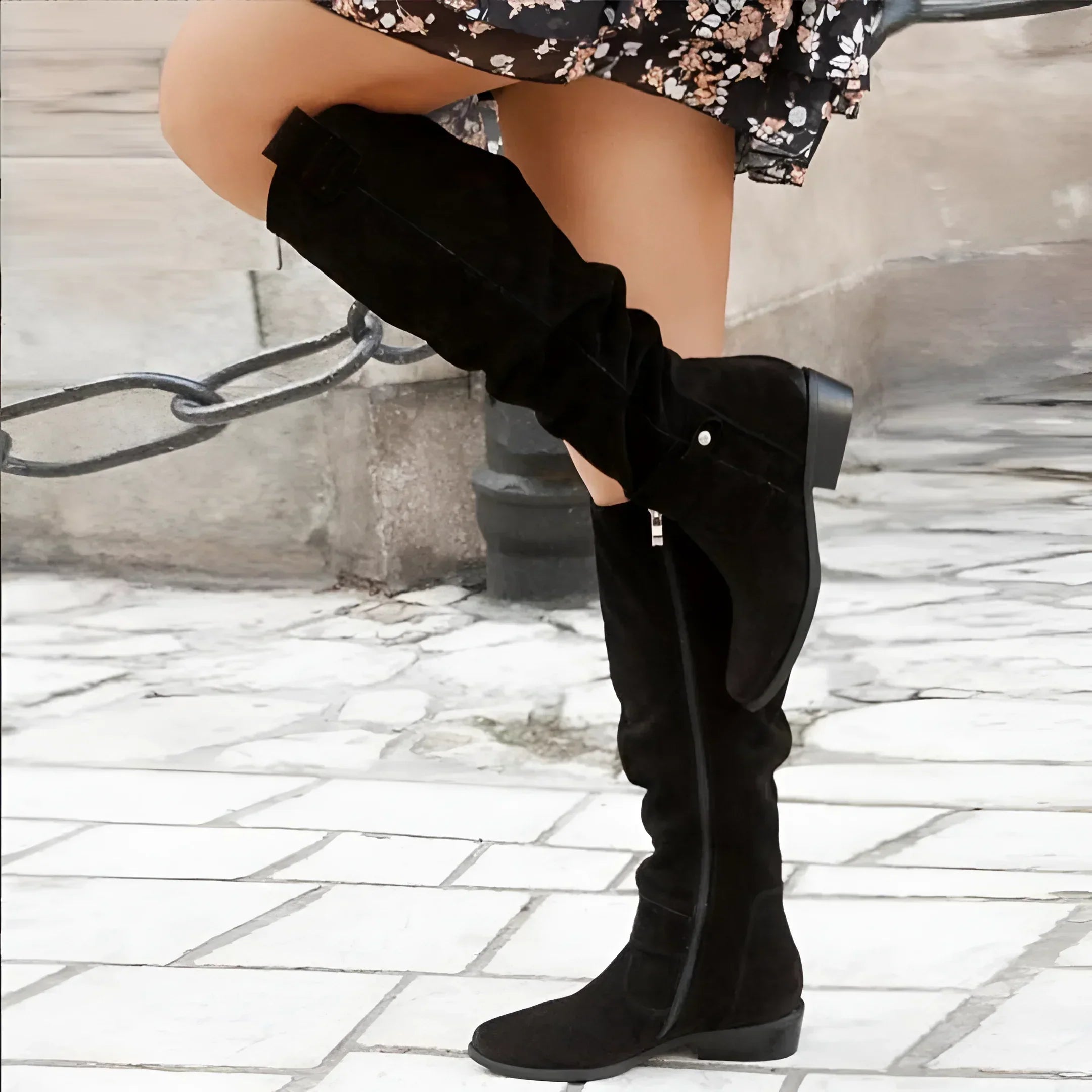 DAISY | ELEGANT SUEDE KNEE BOOTS Bennet & Stone London