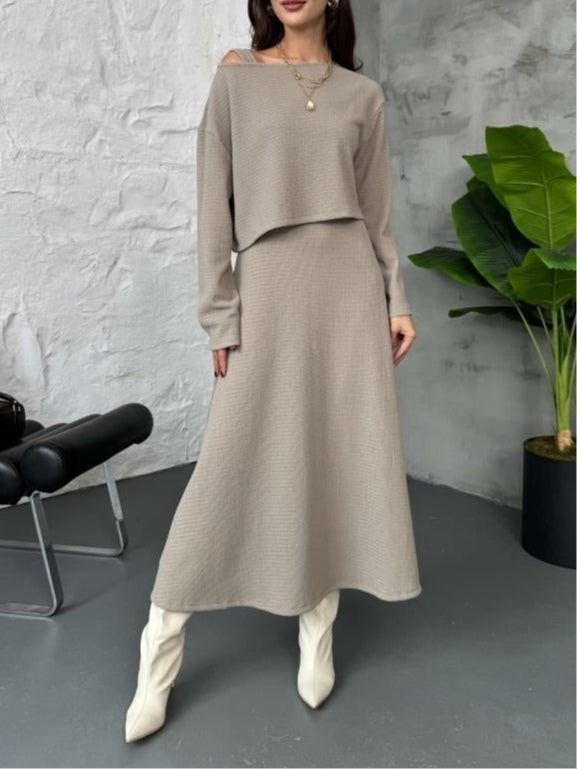 BETHANY | TWO-PIECE SET SWEATER AND DRESS Bennet & Stone London