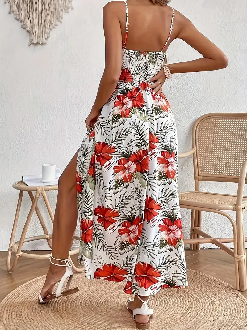 INGRID | SUMMER DRESS WITH FLORAL PRINT Bennet & Stone London