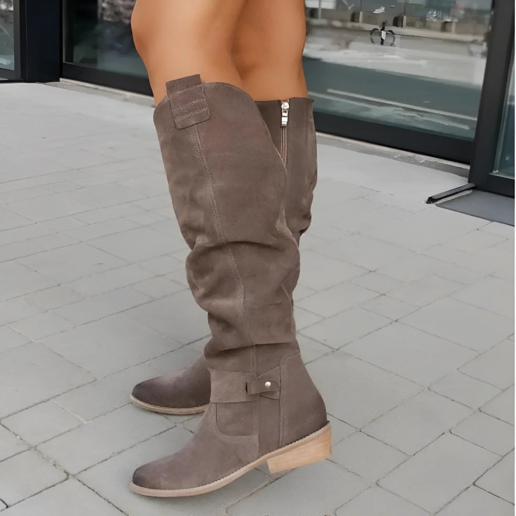 DAISY | ELEGANT SUEDE KNEE BOOTS Bennet & Stone London
