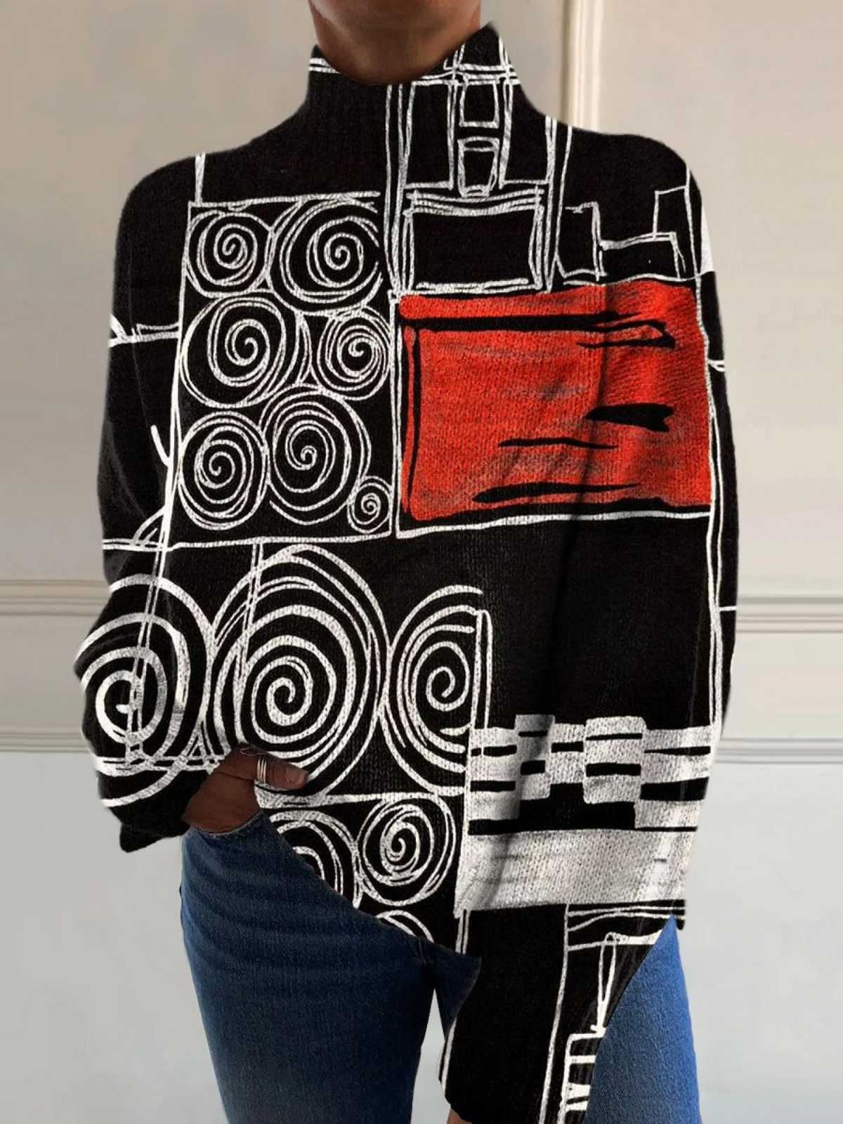 EVA | ABSTRACT CIRCLE COLOUR BLOCK ART Bennet & Stone London