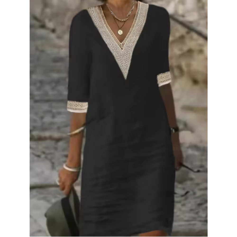 EVELYN | BREATHABLE EMBROIDERED DRESS Bennet & Stone London