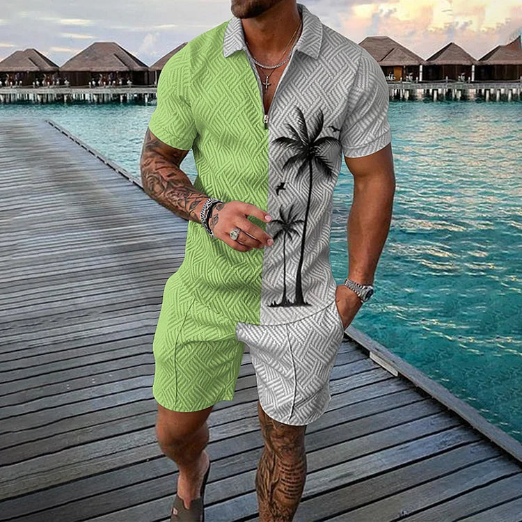 NICO | KOKOSPALMEN POLOSHIRT- & SHORTS-SET Bennet & Stone London