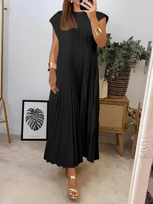SIMONE | LIGHT AND REFINED PLEATED DRESS Bennet & Stone London