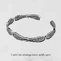 VINTAGE ANGEL WING BRACELET Bennet & Stone London